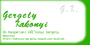 gergely kakonyi business card